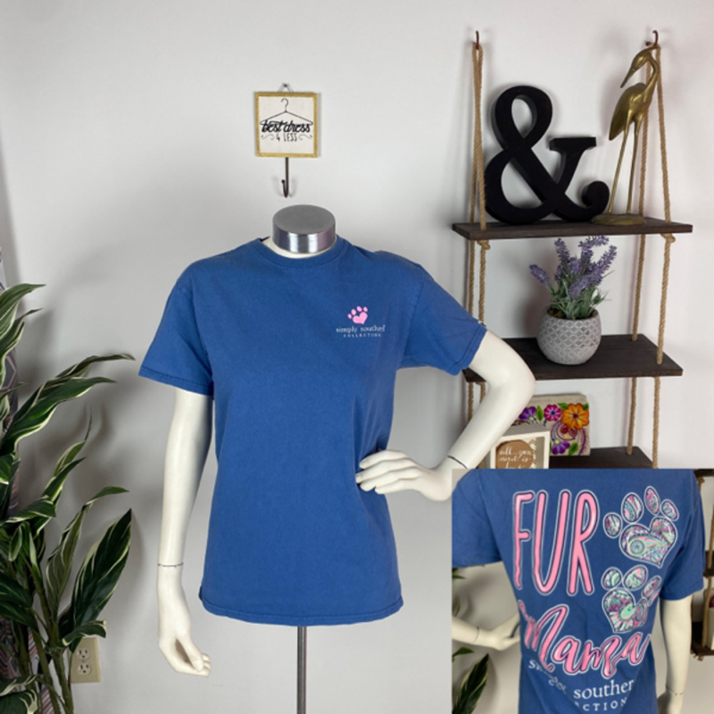 Simply Southern Blue Fur Mama Graphic Tee